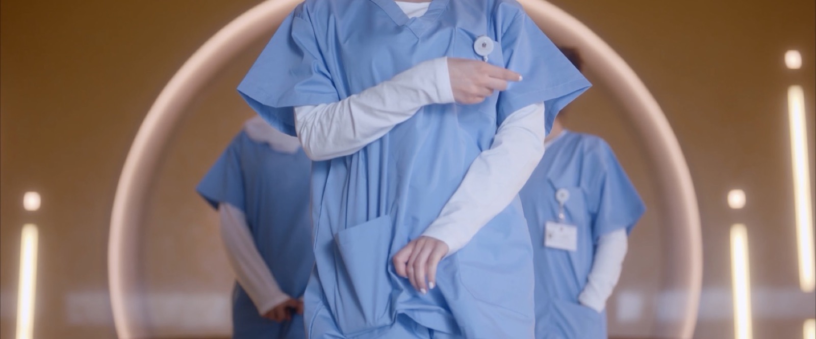 Equipe médica em conversa
